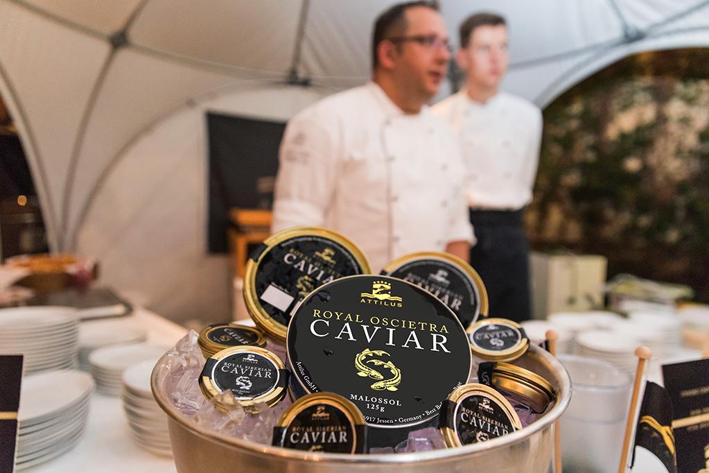 ATTILUS CAVIAR DELIZIA I BUONGUSTAI AL GOURMET FESTIVAL DI LIPSIA