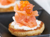 Salmone leggermente salato a fette